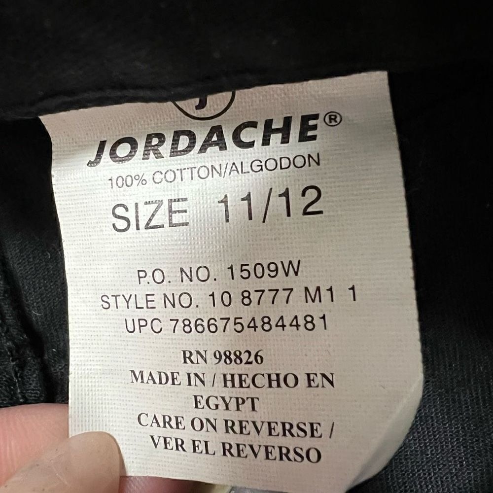 NWT vintage deadstock Y2k Jordache Black Button up Short Size 11/12 - Picture 13 of 14